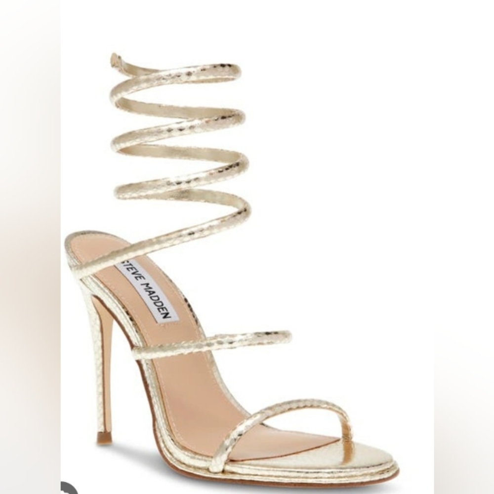 Steve Madden Exotica Wrap Around In Gold Snake